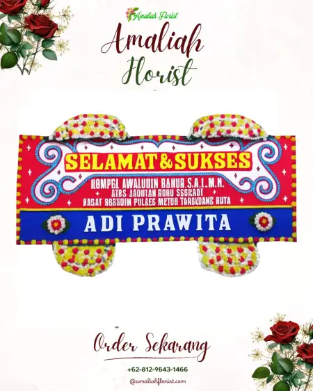 Papan Bunga Ucapan Selamat Cidolog